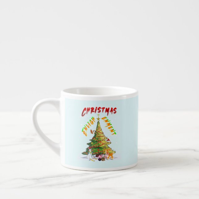 Tasse Expresso Lumière de Noël (Gauche)