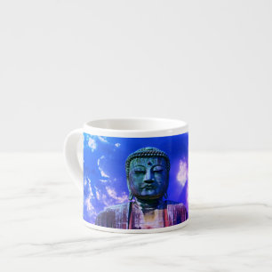 Tasse Expresso Lumière Méditation Bouddha couleur de la statue