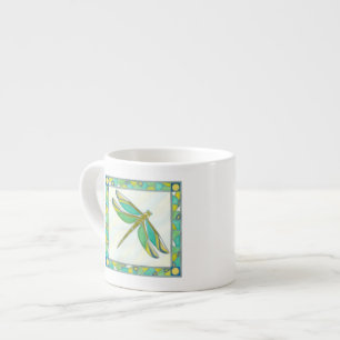 Tasse Expresso Lumineuse libellule Pastel par Vanna Lam
