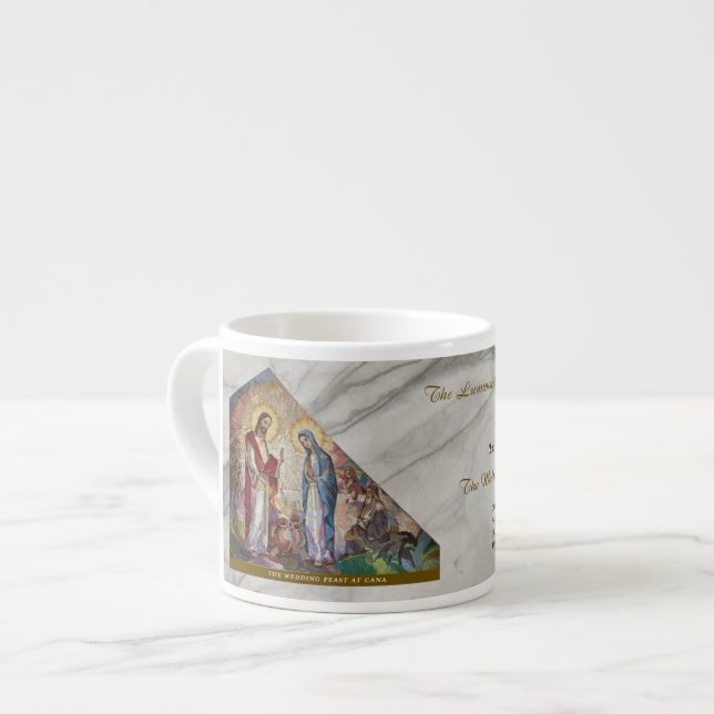 Tasse Expresso Luminous Rosary Mysteries Item #2: Wedding at Cana (Devant gauche)