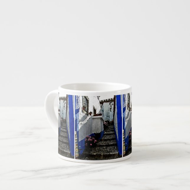 Tasse Expresso Magasin et étapes dans Obidos Portugal (Devant gauche)