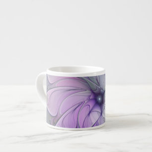 Tasse Expresso Magnifique beauté moderne abstraite fleur d'art fr