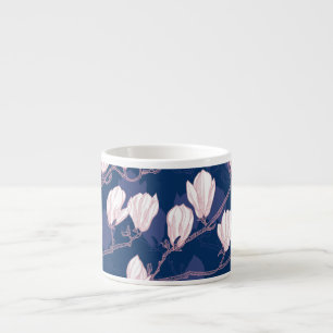 Tasse Expresso Magnolia Elegance : Le Printemps de la Marine