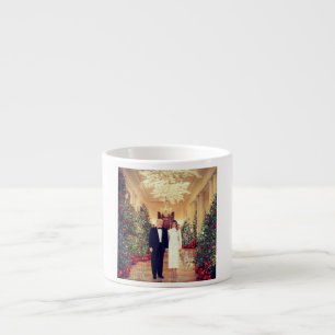 Tasse Expresso Maison Blanche Noël Président Donald Trump