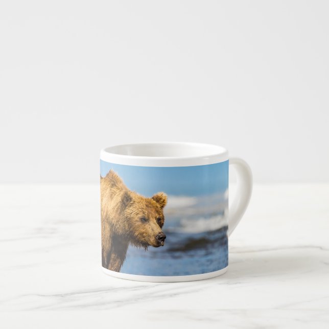 Tasse Expresso Maman ours regarde ses deux enfants (Devant droit)