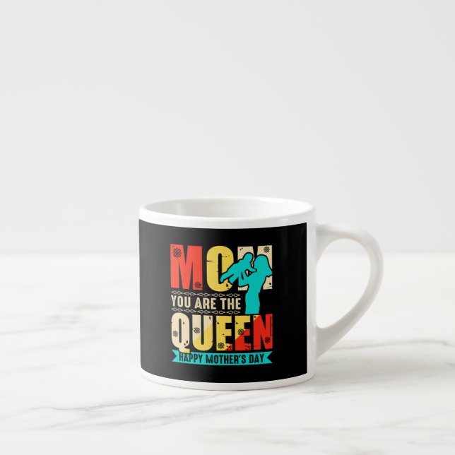 Tasse Expresso Maman tu es la Reine (Droite)