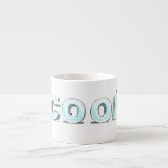 Tasse Expresso Manchots Cool (Devant)