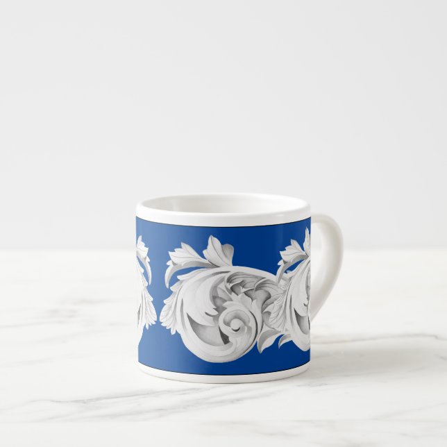 Tasse Expresso Marbre Tendrils sur une Musique Espresso (Devant droit)