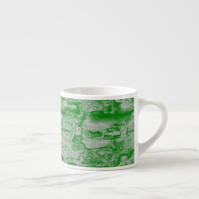 Tasse Expresso Marbre vert foncé et gris (Droite)