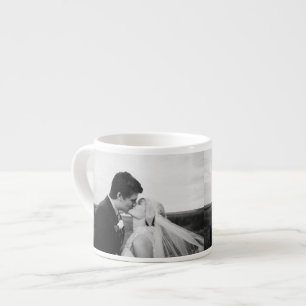 Tasse Expresso Mariage noir et blanc ou 2 photos panoramiques