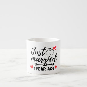 Tasse Expresso Marié Il Y A 1 An, 1Er Anniversaire Mariage
