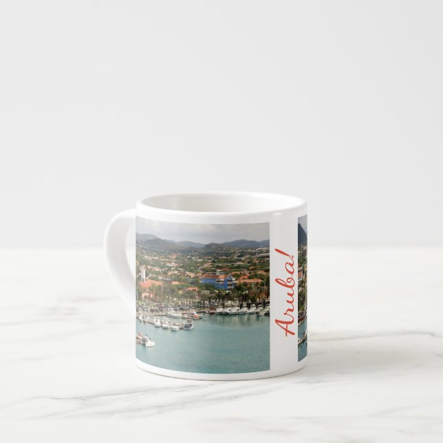 Tasse Expresso Marina d'Aruba (Devant gauche)