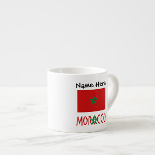 Tasse Expresso Maroc Drapeau Marocain Personnalisé