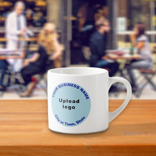 Tasse Expresso Marque commerciale ronde bleu clair sur Espresso M