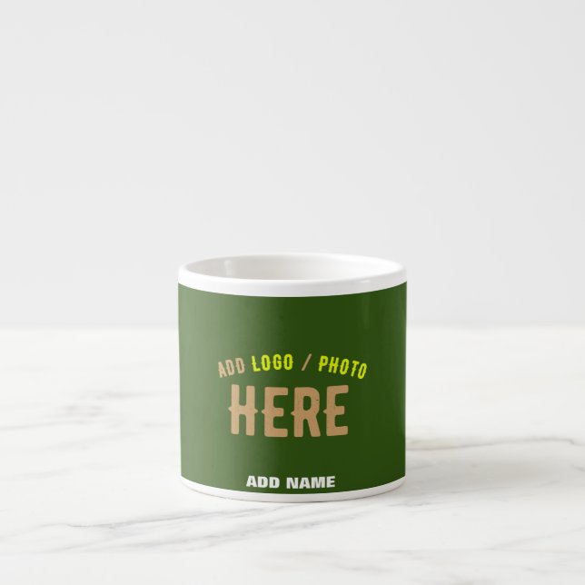 TASSE EXPRESSO MARQUE MODERNE MODERNE VERTE DE FORÊT MODERNE VÉRI (Devant)