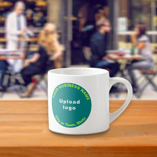 Tasse Expresso Marque turquoise Green Round Business sur Espresso