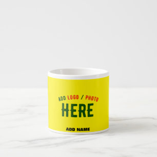 TASSE EXPRESSO MARQUE VÉRIFIÉE JAUNE CLAIR ET MODERNE