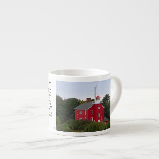 Tasse Expresso Marquette Harbour Lighthouse histoire espresso mul (Devant droit)