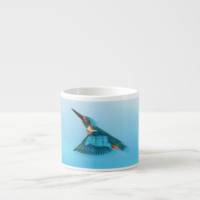 Tasse Expresso martin-pêcheur oiseau (Devant)