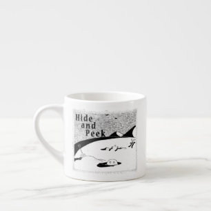 Tasse Expresso Masquer et Peek Hole (arrière - plan transparent)