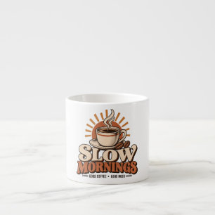 Tasse Expresso Matins Lents Bon Café Amateur de Café Vintage