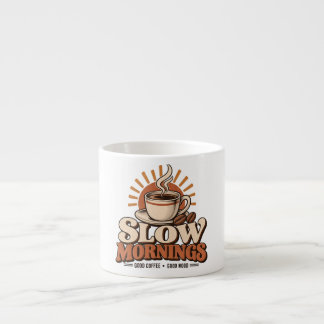 Tasse Expresso Matins Lents Bon Café Amateur de Café Vintage