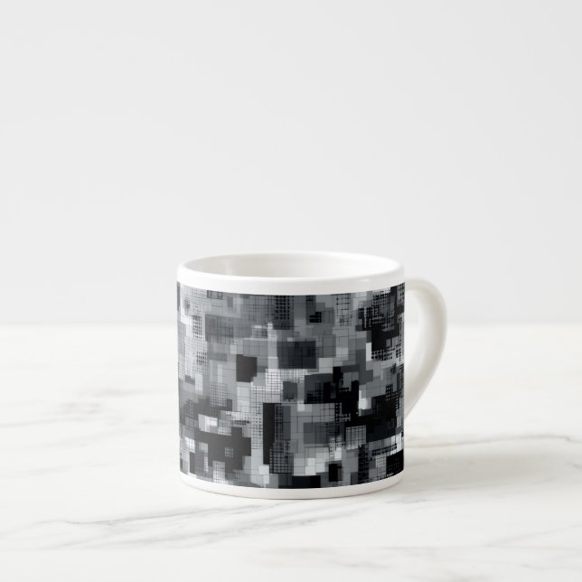 Tasse Expresso Matrice Monochrome (Devant droit)