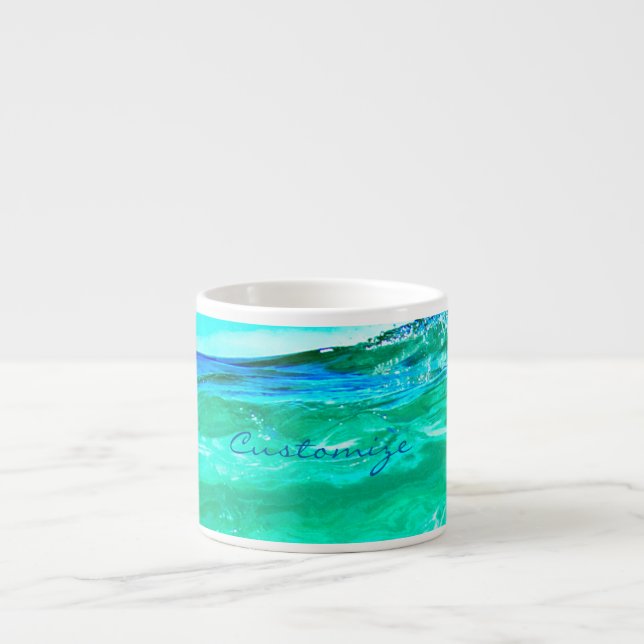 Tasse Expresso Maui vagues Thunder_Cove bleu/vert (Devant)