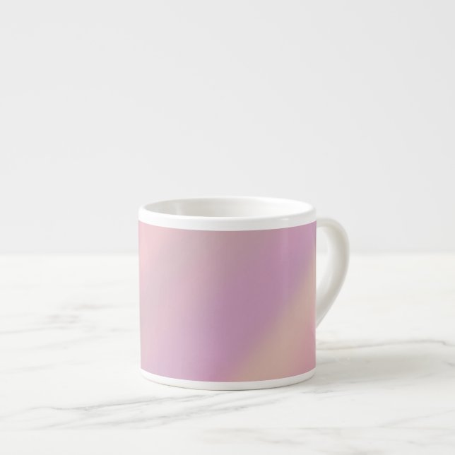 Tasse Expresso Mauve Soft Blush Rose 80s  (Devant droit)