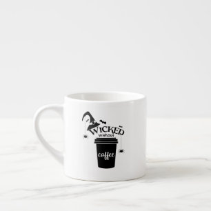 Tasse Expresso Méchant sans café – Amoureux de café sorcière drôl