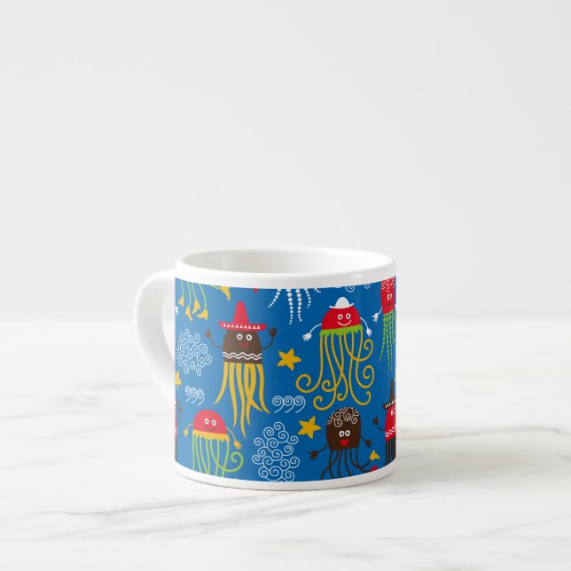 Tasse Expresso Méduse et poulpe (Devant gauche)