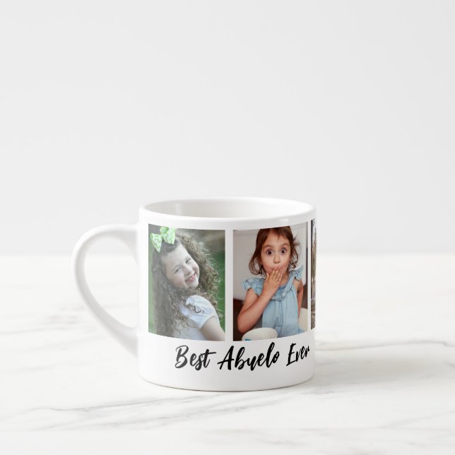 Tasse Expresso Meilleur Abuelo jamais petits-enfants 5 Photo Coll (Gauche)