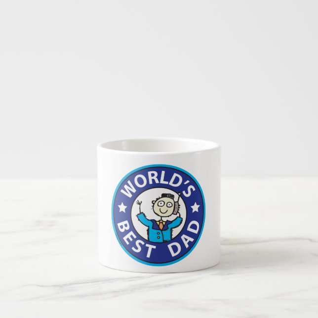 Tasse Expresso Meilleur papa du monde (Devant)