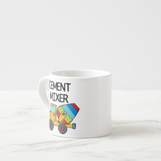 Tasse Expresso Mélangeur de ciment coloré (Devant gauche)