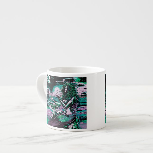 Tasse Expresso Mermaid Siren Atlantis Pearl (Devant gauche)