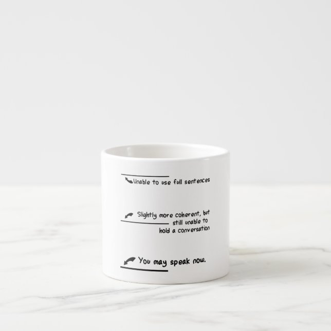 Tasse Expresso Mesures de niveau de caféine (Devant)
