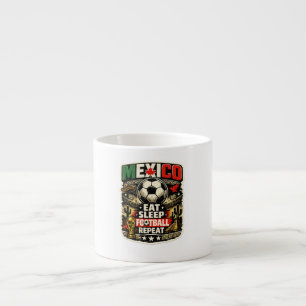 Tasse Expresso MEXIQUE Football Personnalisé 2026 TOUTE ANNÉE