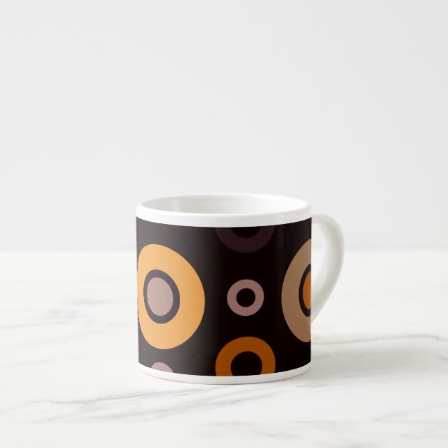 Tasse Expresso Mid-Century Modern Fall Geometric   (Devant droit)