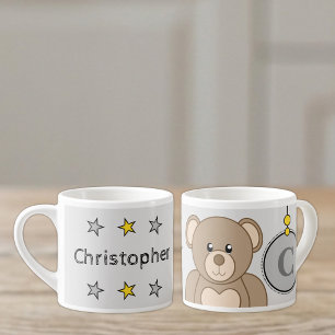 Tasse Expresso Mignon ours en peluche taille enfant gris