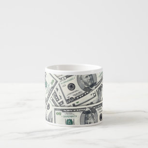 Tasse Expresso Modèle de billet de cinquante dollars