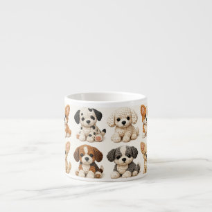 Tasse Expresso Modèle de chiots tricotés adorable
