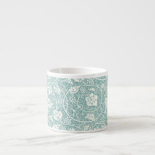 Tasse Expresso Modèle de raisin de William Morris sarcelle turquo