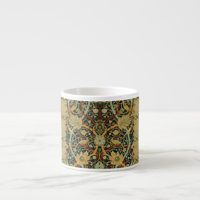 Tasse Expresso Modèle de tapisserie forestière de William Morris  (Devant)