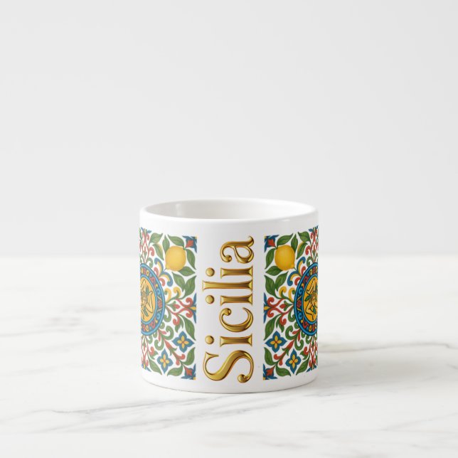 Tasse Expresso Modèle sicilien de Sicile (Devant)