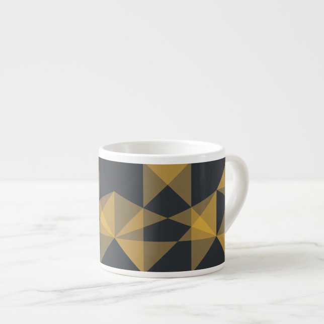 Tasse Expresso Modern, abstract, urban geometric triangle pattern (Devant droit)