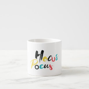 Tasse Expresso Moderne, coloré, amusant, cool, Hocus Pocus tendan