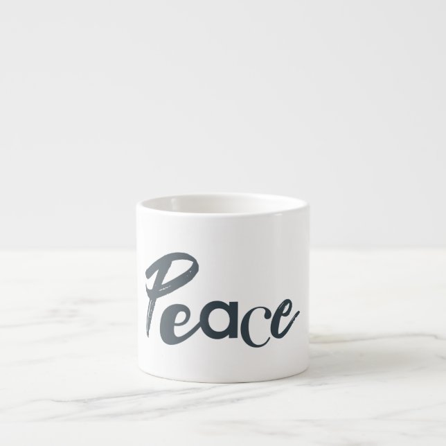 Tasse Expresso Moderne, créatif, urbain, design simple de Paix (Devant)