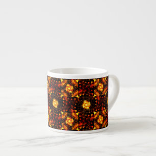 Tasse Expresso Moderne élégante bohème dorée Motif d'art abstrait