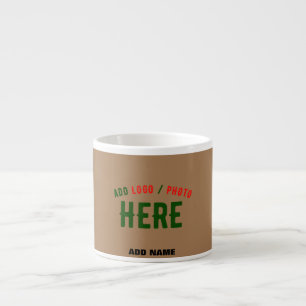 TASSE EXPRESSO MODERNE ET MODERNE PERSONNALISABLE BROWN VÉRIFIÉ