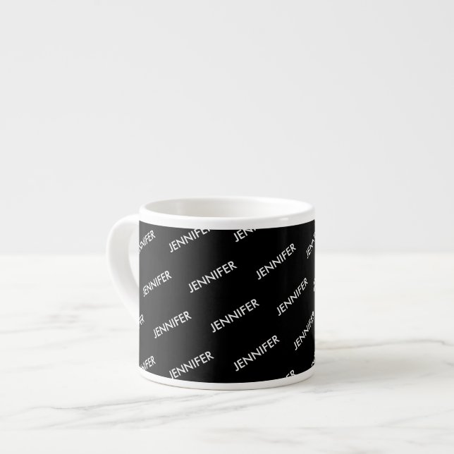 Tasse Expresso Moderne Extravagant Vous L'Appelez Personnalisé No (Devant gauche)